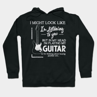 Playing my guitar Hoodie